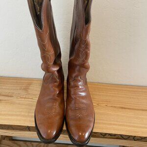 Olathe 17" tall USA brown polo/cowboy/western ranch boots 10B